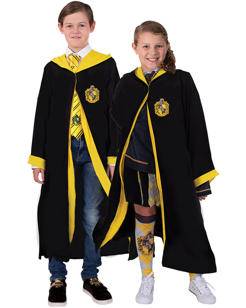 Harry Potter Deluxe Hufflepuff Kids Book Week Costume Kit - Image 2