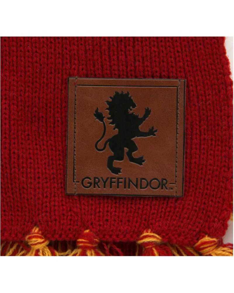 Harry Potter Gryffindor Patch Striped Scarf - Image 2