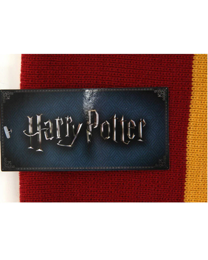 Harry Potter Gryffindor Patch Striped Scarf - Image 3