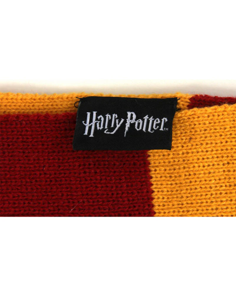 Harry Potter Gryffindor Patch Striped Scarf - Image 4