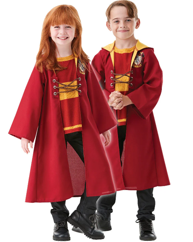 Harry Potter Quidditch Hooded Robe Kids Book Week Costume