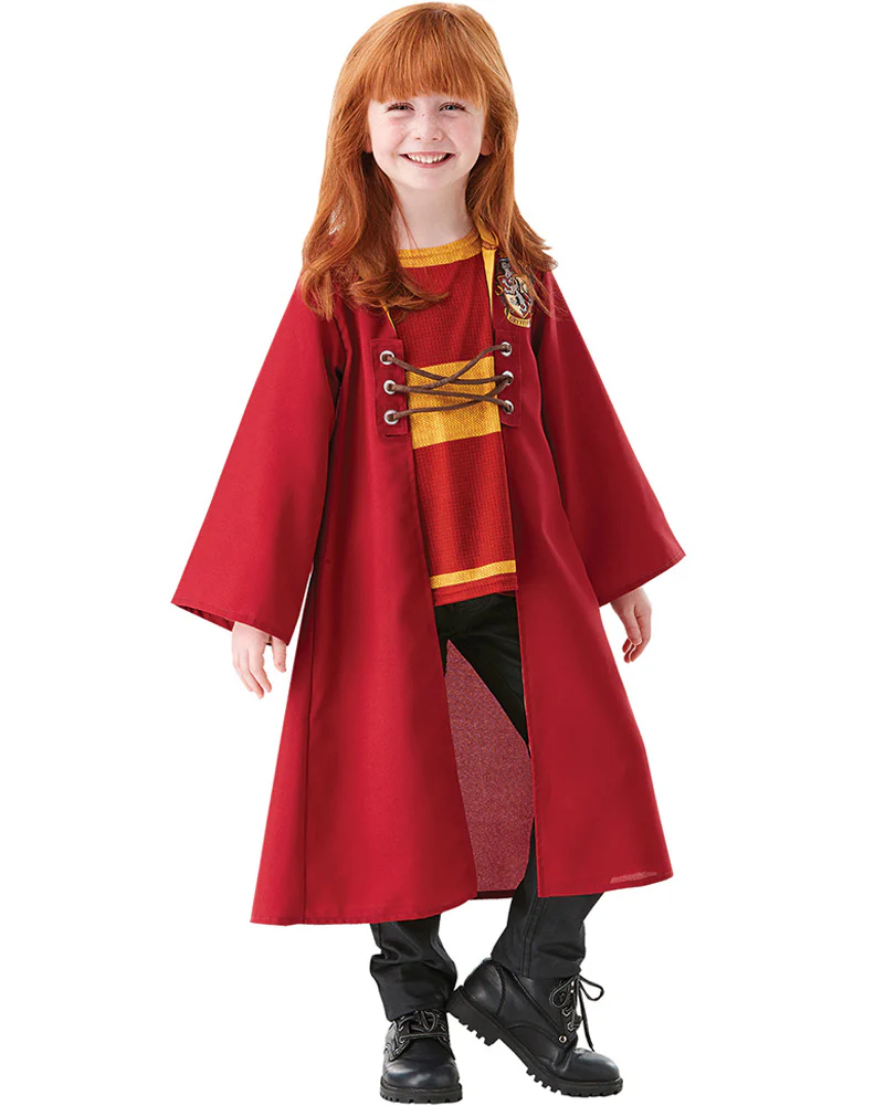 Harry Potter Quidditch Hooded Robe Kids Book Week Costume - Image 2