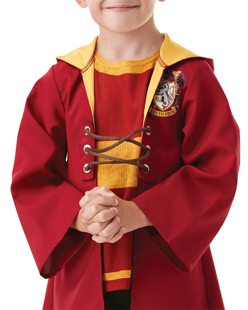 Harry Potter Quidditch Hooded Robe Kids Book Week Costume - Image 3