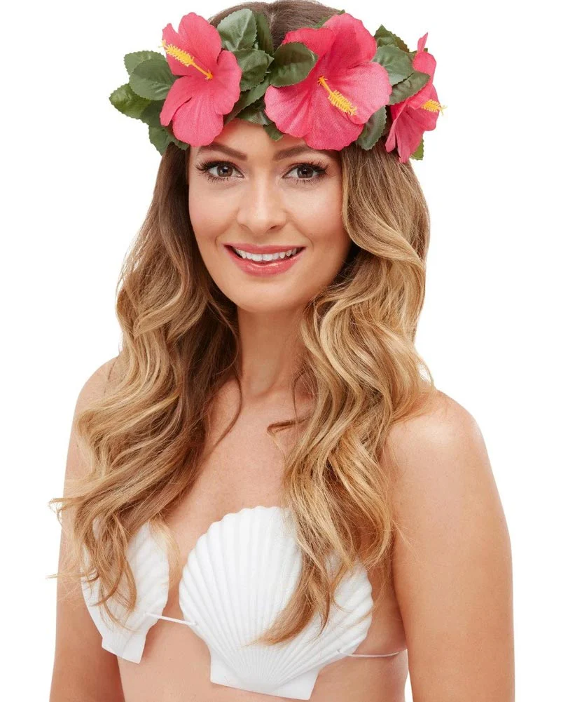 Hawaiian Luau Tiki Headband and Bracelets Set - Image 2