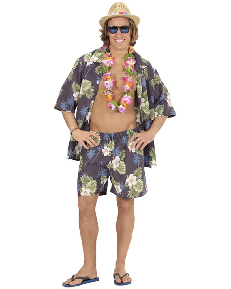 Hawaiian Mens Costume - Image 2