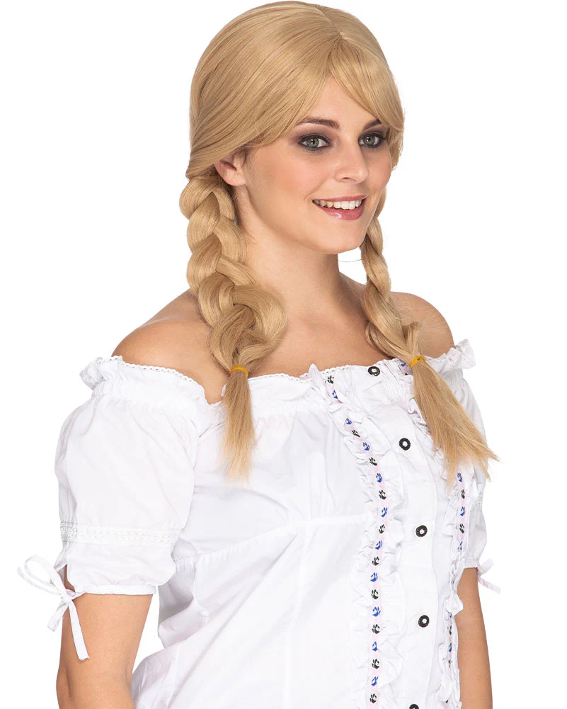 Heidi Deluxe Plaited Blonde Wig - Image 2