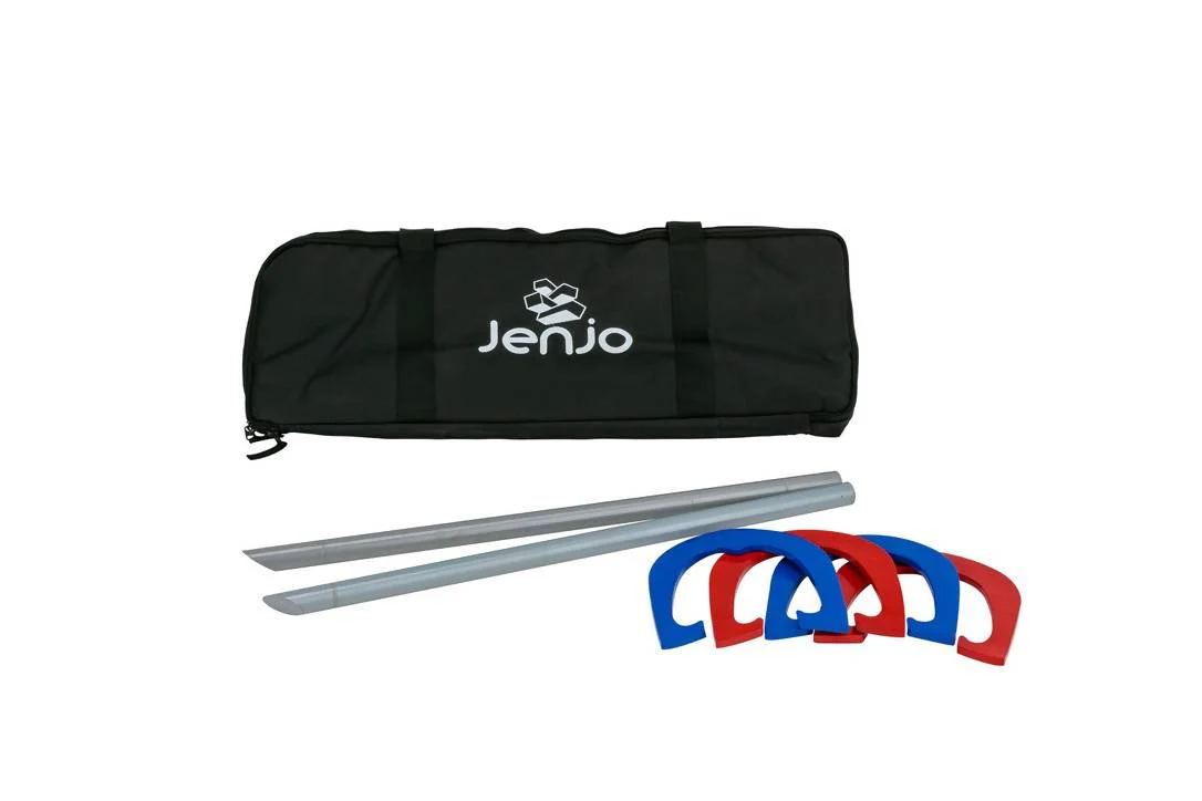 High Quality Red and Blue Metal Horseshoes with Carry Bag - Image 3