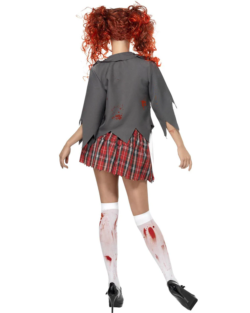 High School Horror Zombie Uniform Womens Costume - Image 3