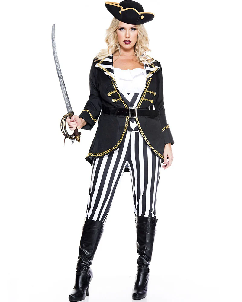 High Seas Captain Plus Size Womens Costume