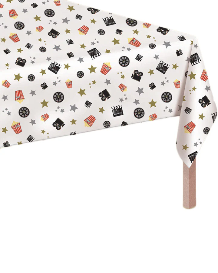Hollywood Popcorn Party Tablecover