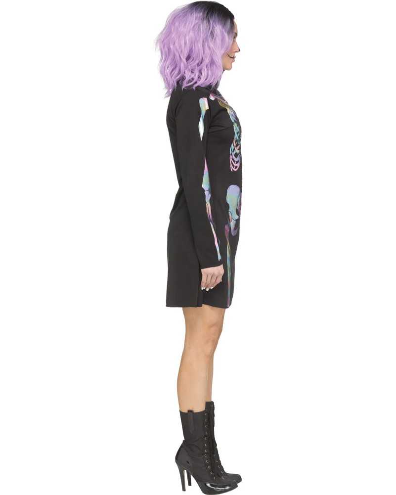 Holographic Skeleton Womens Costume - Image 2