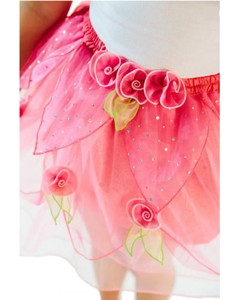 Hot Pink Bloom Kids Skirt