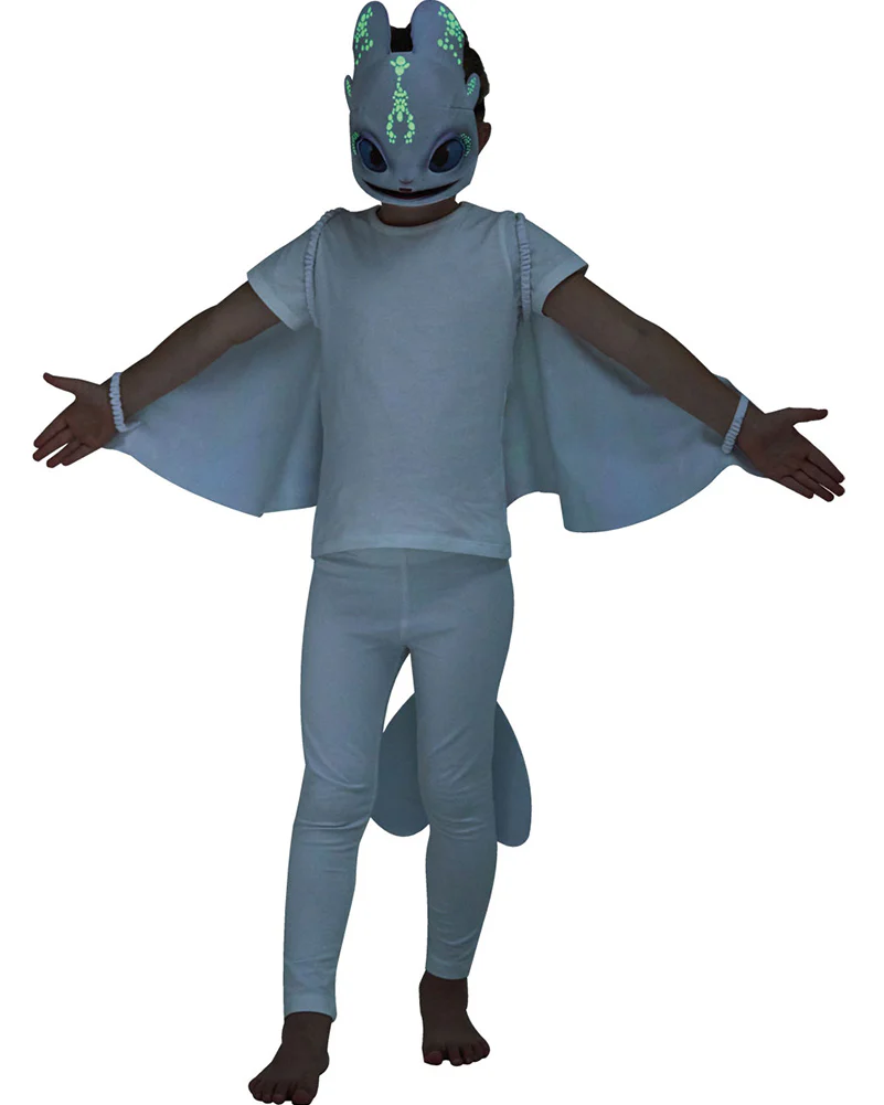 How to Train Your Dragon 3 Glow in the Dark Lightfury Wings Tail and Mask Set - Image 2