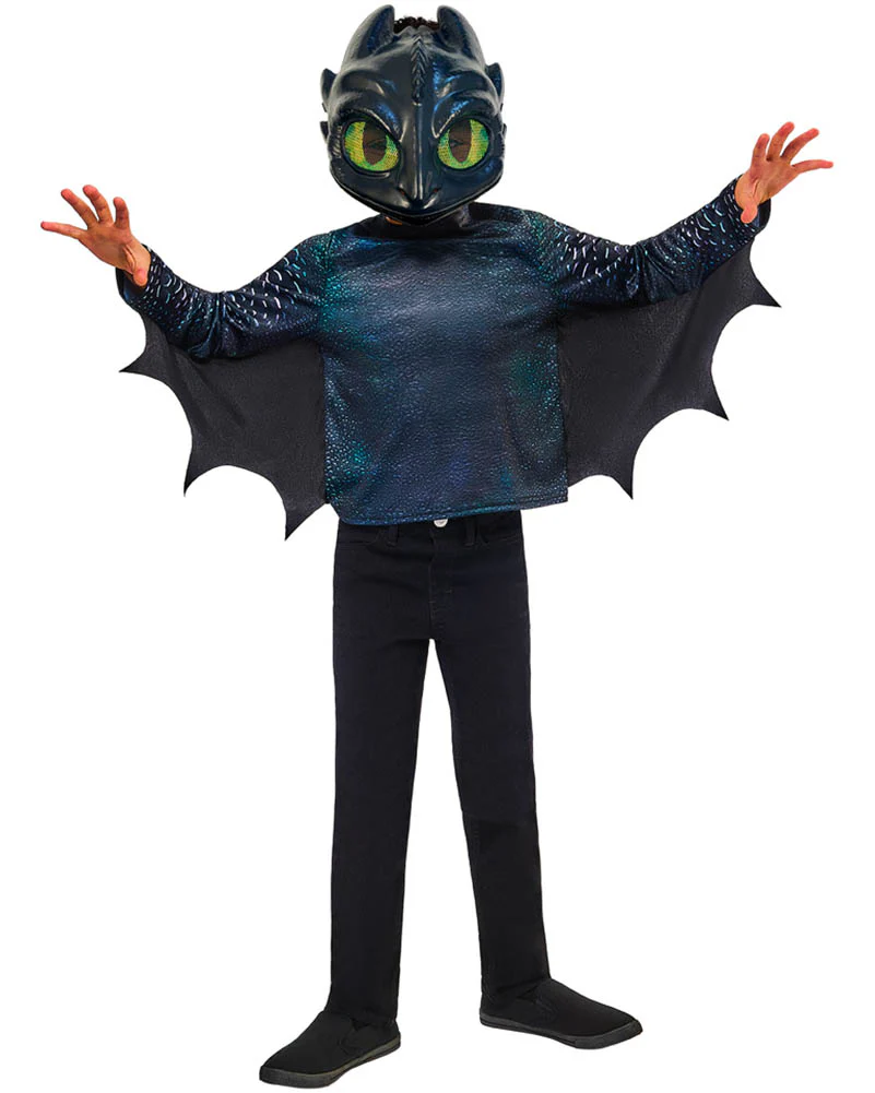 How To Train Your Dragon Toothless Night Fury Kids Costume - Image 4
