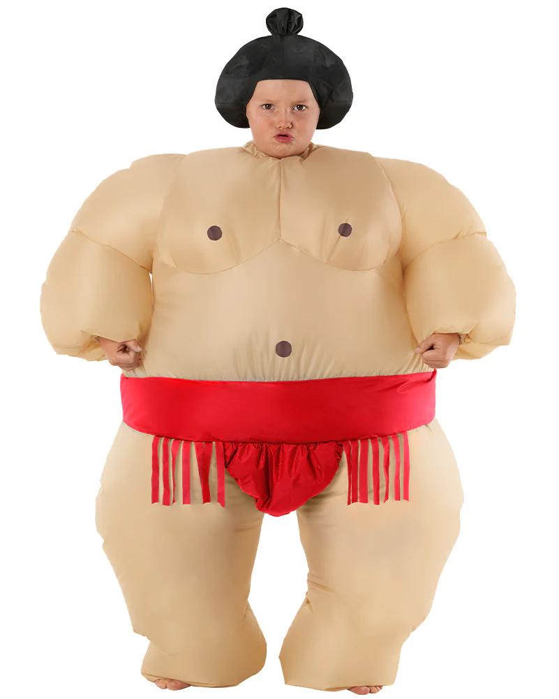 Inflatable Sumo Red MegaMorph Boys Costume - Image 2