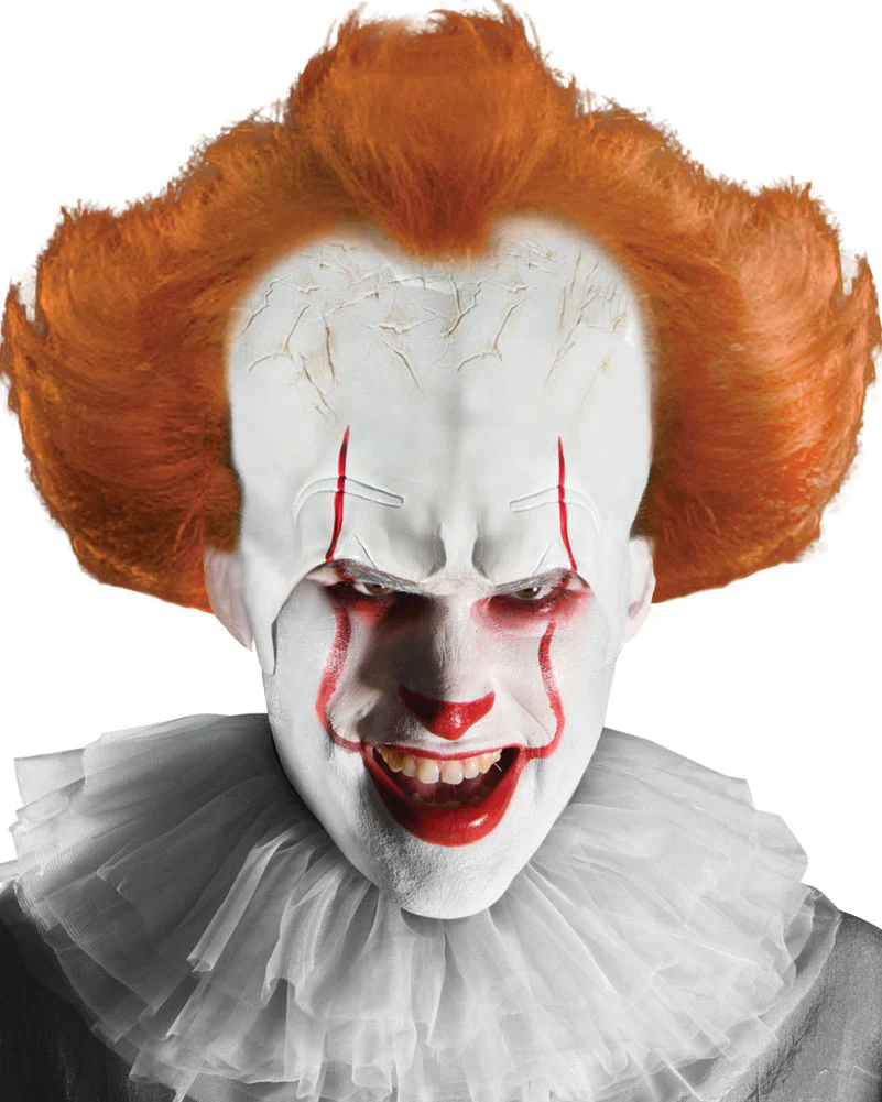 IT Pennywise Mens Bald Cap Wig