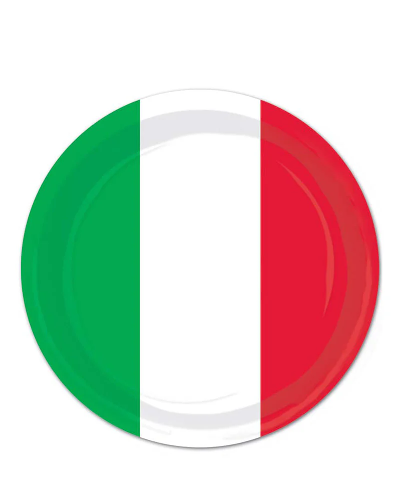 Italian 23cm Party Plates Pack of 8