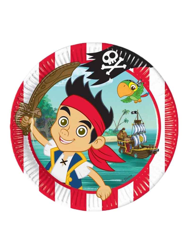 Jake and the Neverland Pirates 23cm Plates Pack of 8 - Image 2