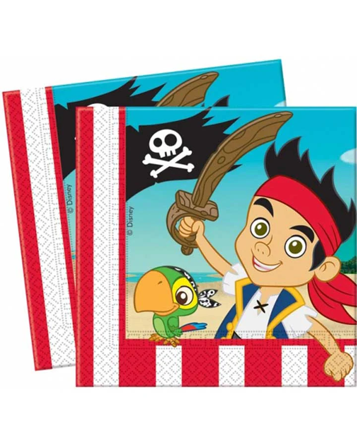 Jake and the Neverland Pirates Lunch Napkins Pack of 20