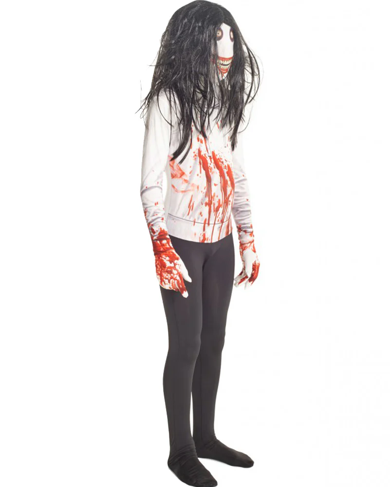 Jeff the Killer Morphsuit Boys Costume - Image 2