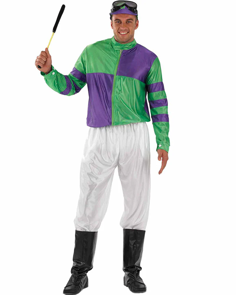 Jockey Purple and Green Mens Costume