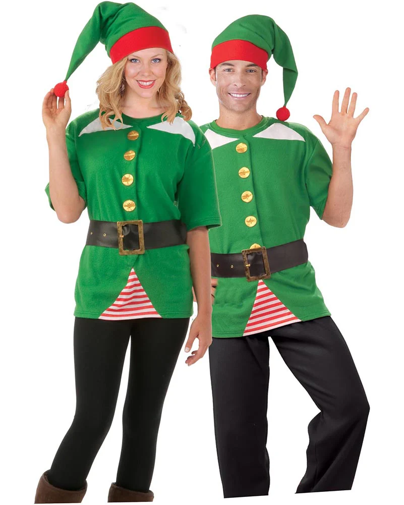 Jolly Christmas Elf Adult Christmas Costume Kit