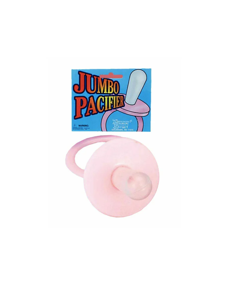 Jumbo Pink Baby Diaper Pacifier and Safety Pin Set - Image 3