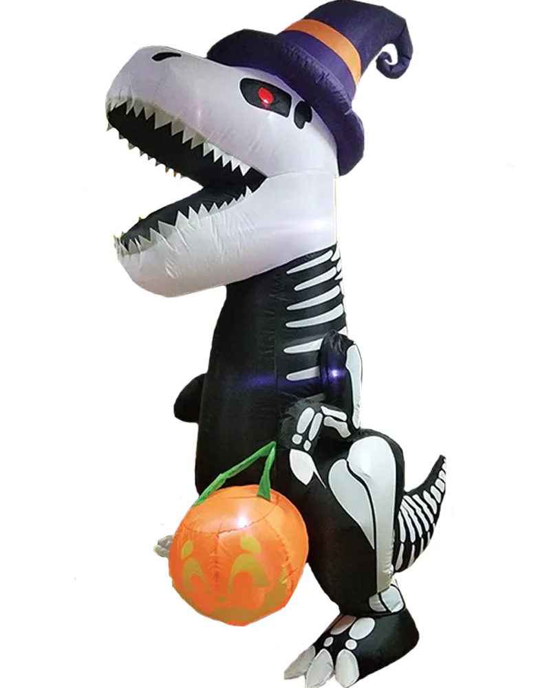 Jumbo Skeleton Dinosaur Lawn Inflatable 2.4m - Image 2