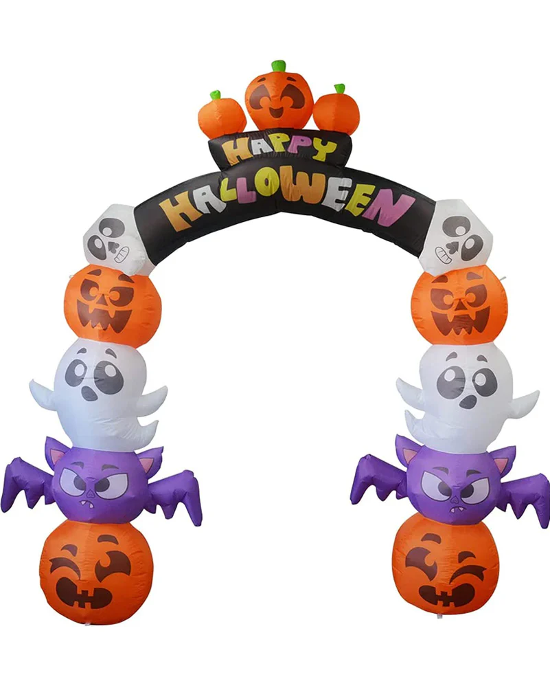 Jumbo Stacked Spooky Arch Lawn Inflatable 2m - Image 2
