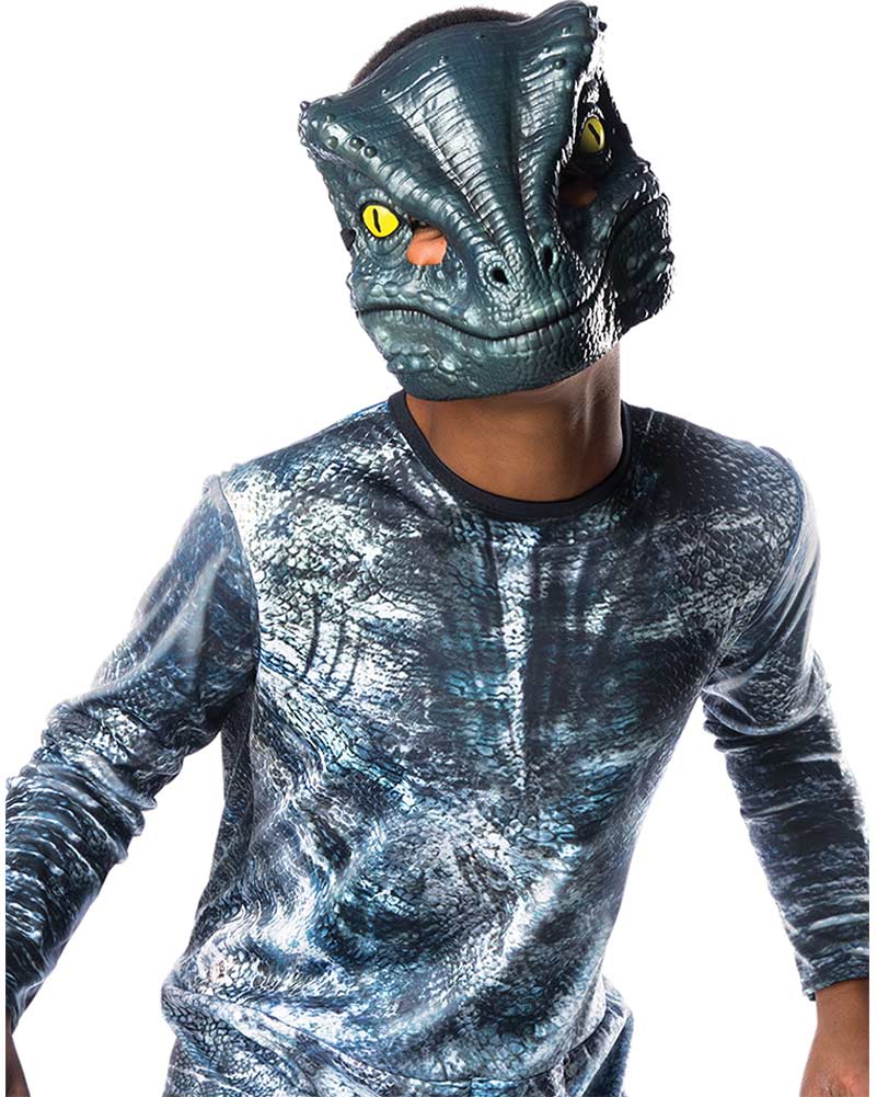 Jurassic World Velociraptor Blue Lenticular Deluxe Boys Costume - Image 2