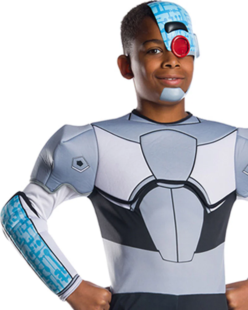 Teen Titans Cyborg Deluxe Boys Costume - Image 2