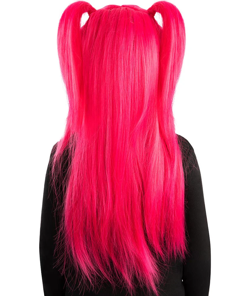 K-Pop Demon Hunters Mira Bright Pink Kids Wig - Image 6