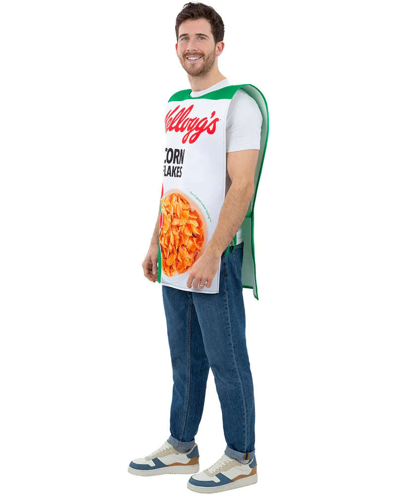 Kelloggs Corn Flakes Cereal Box Adult Costume - Image 2