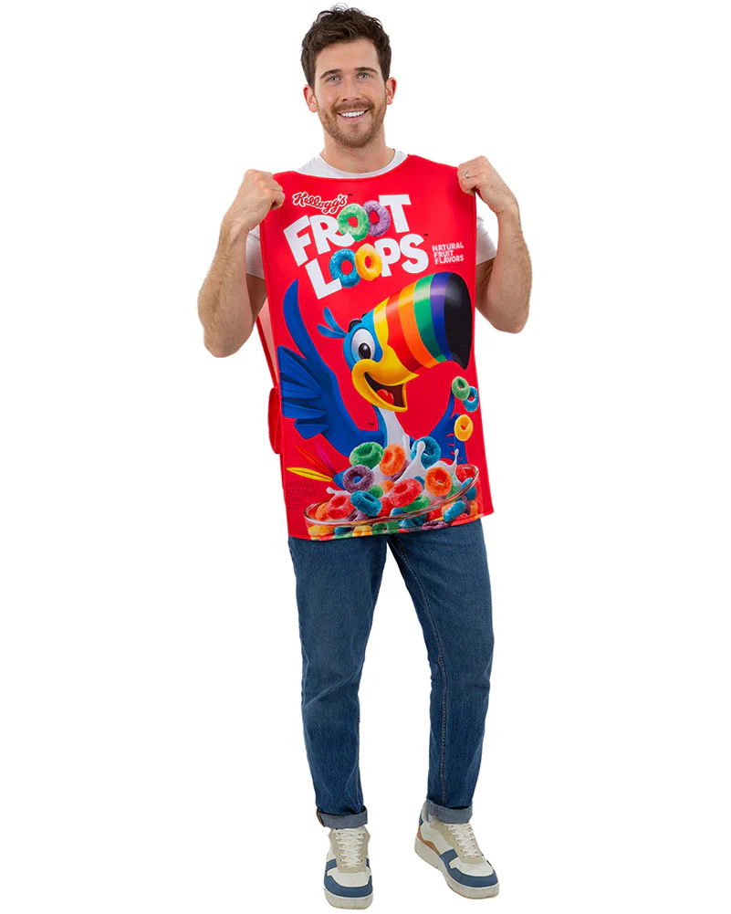 Kelloggs Fruit Loops Cereal Box Adult Costume - Image 2