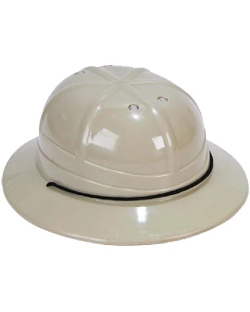 Khaki Plastic Safari Helmet