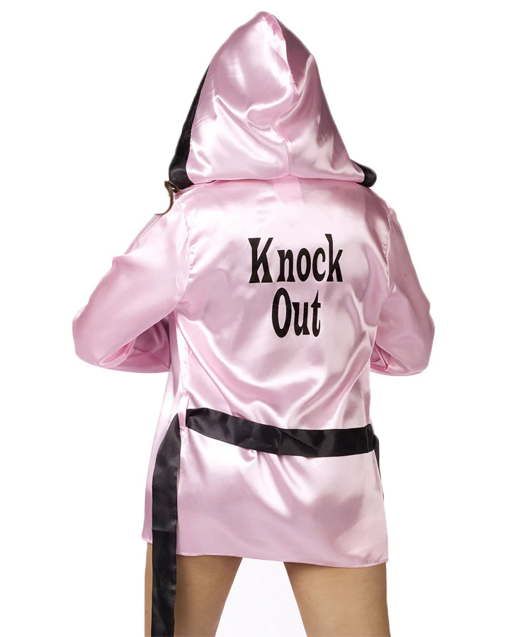 Knock Out Robe and Gloves Womens Costume - Image 2