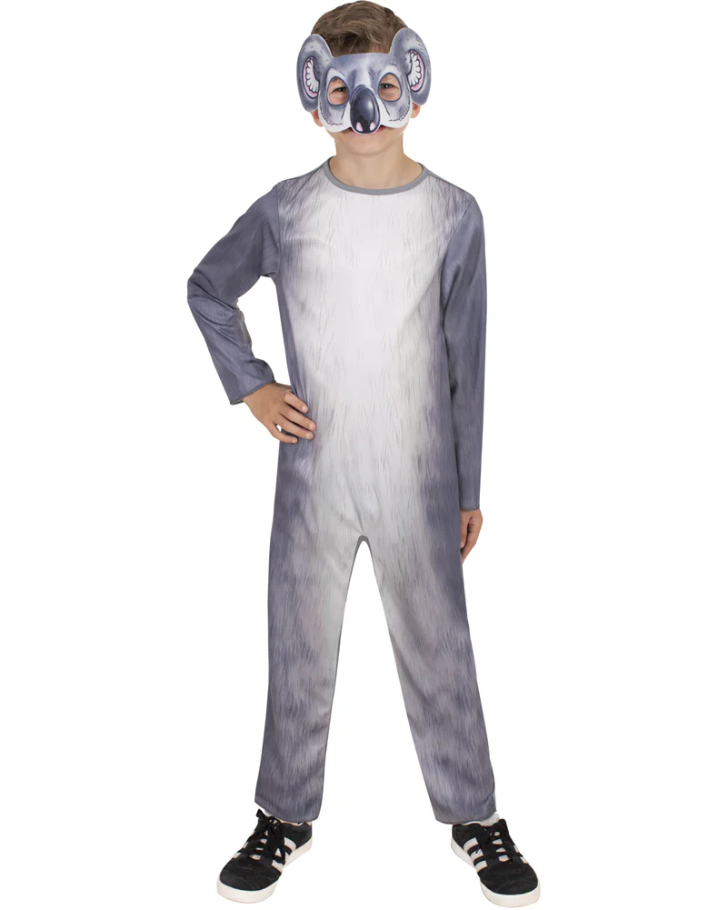 Koala Jumpsuit with Mask Toddler and Kids Book Week Costume - Image 3