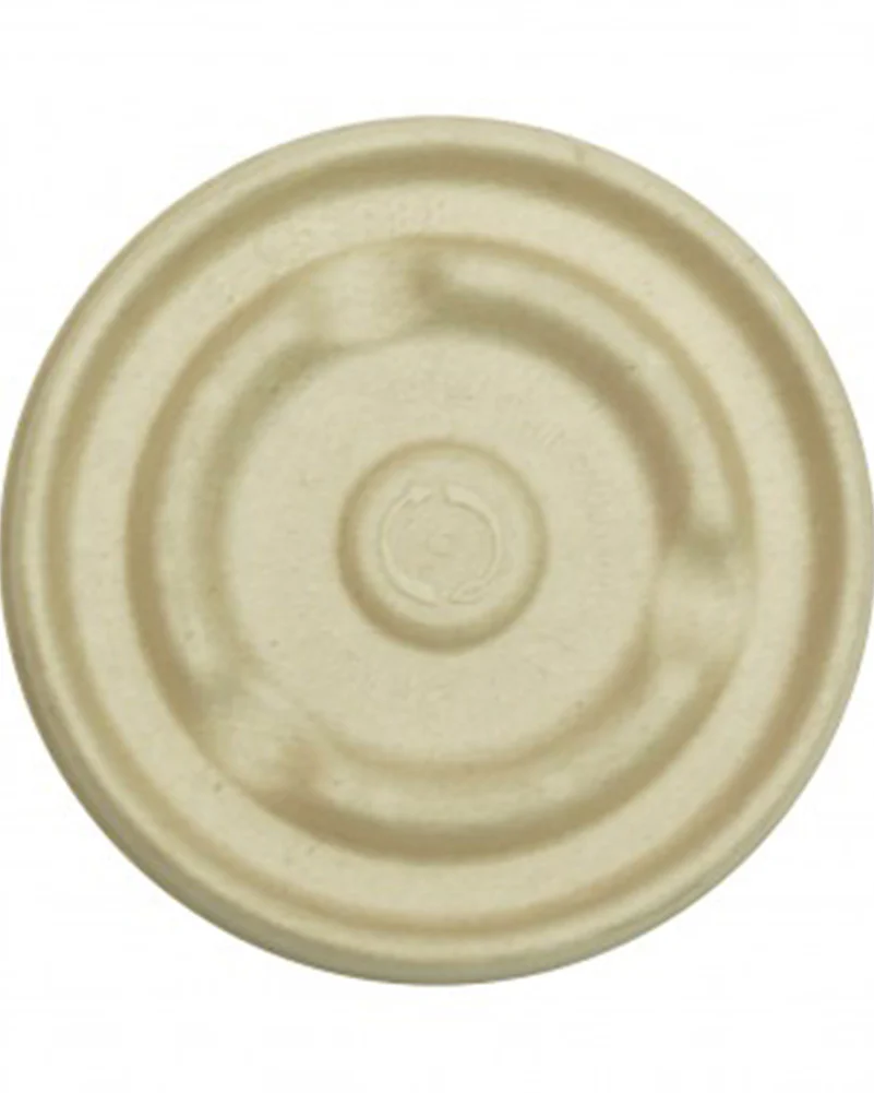 Kraft Plant Fibre Soup Bowl Lids Pack of 50