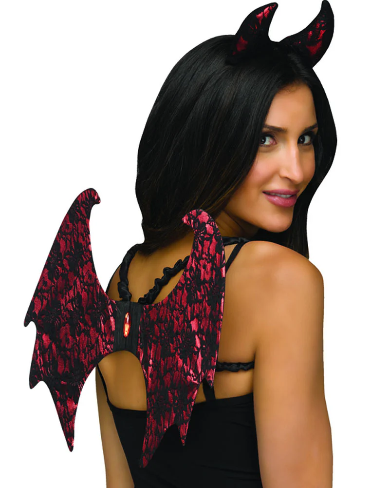 Lace Devil Wings and Horn Set - Image 2