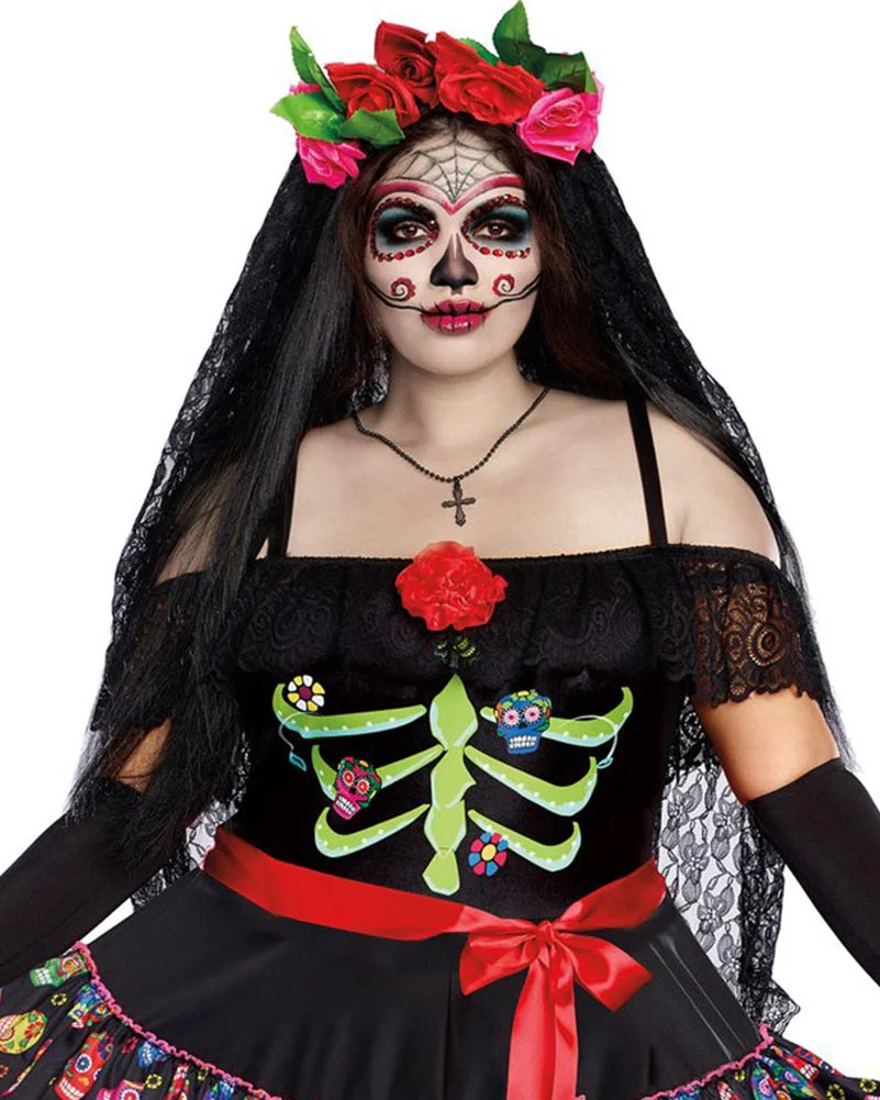 Lady Of The Dead Plus Size Womens Costume - Image 2