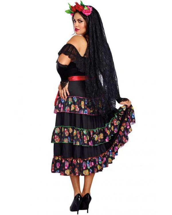 Lady Of The Dead Plus Size Womens Costume - Image 4