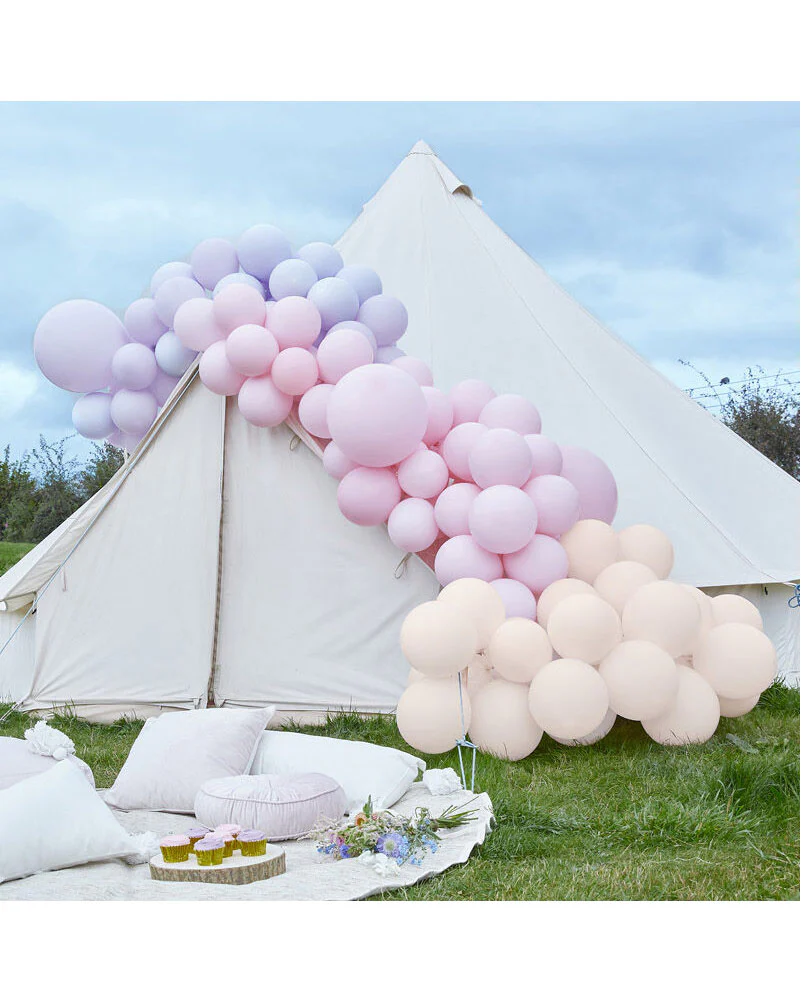 Large Purple and Pink Balloon Arch Pack of 200 - Image 2
