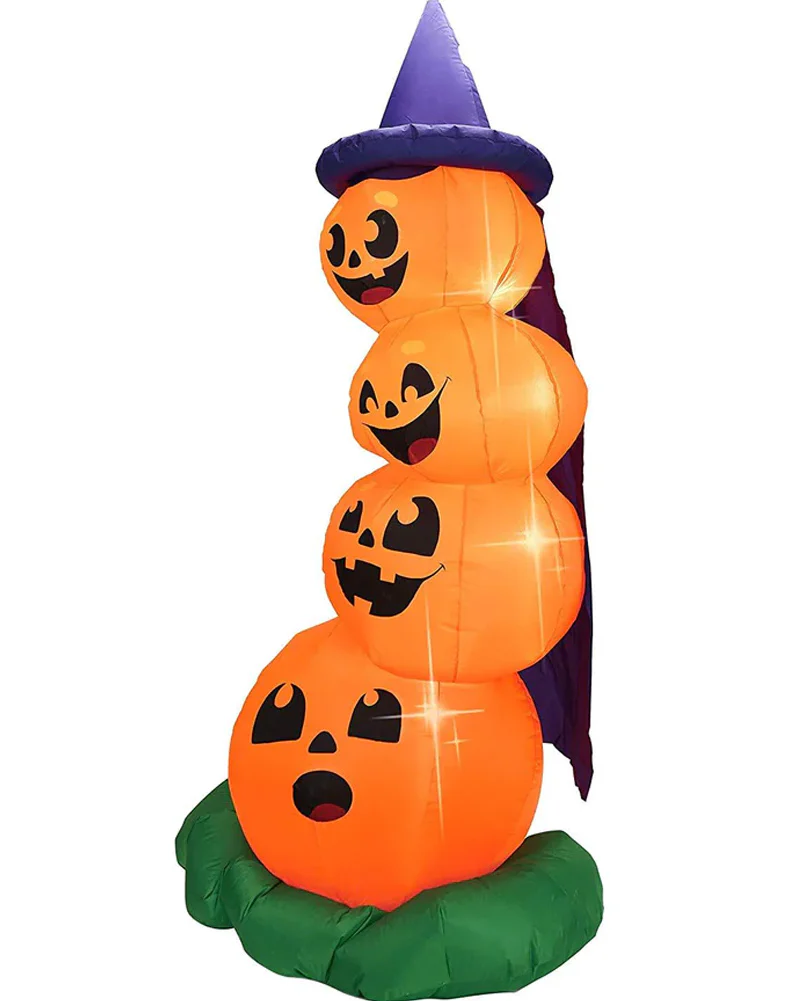 Large Stacked Pumpkins Lawn Inflatable 1.5m - Image 2