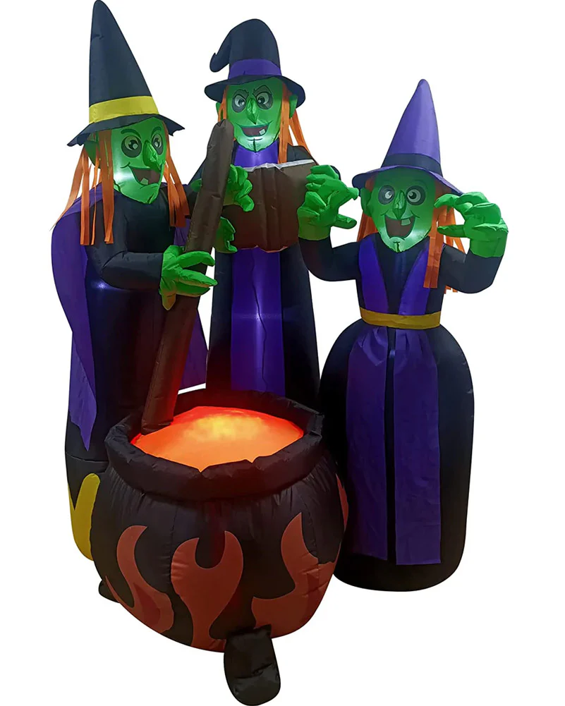 Large Three Witches Lawn Inflatable 1.8m - Image 2
