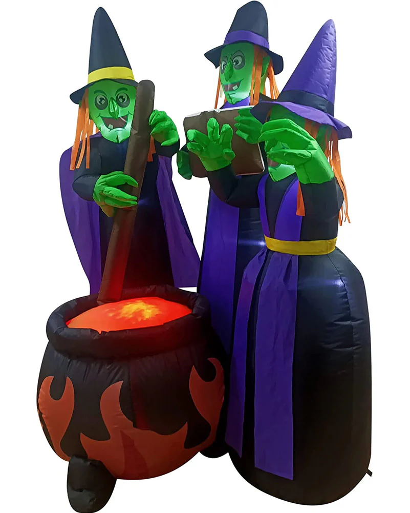 Large Three Witches Lawn Inflatable 1.8m - Image 3