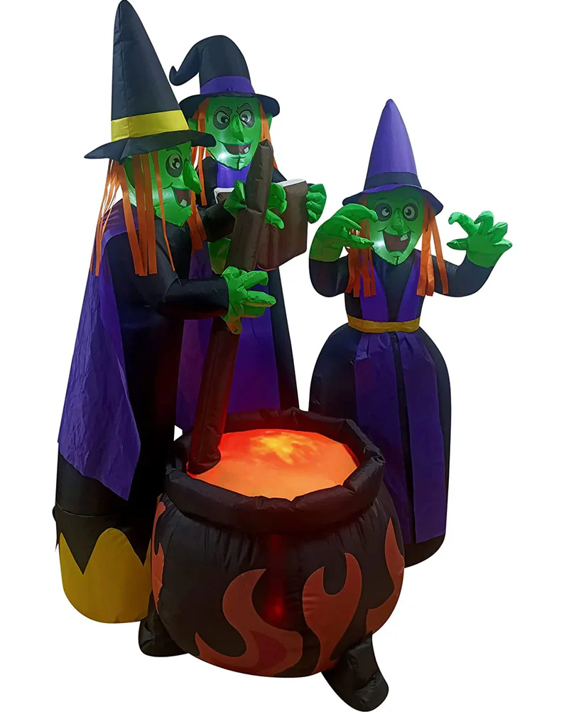 Large Three Witches Lawn Inflatable 1.8m - Image 4