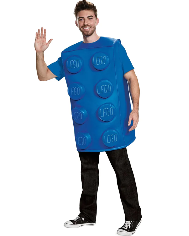 LEGO Blue Brick Adult Costume - Image 3
