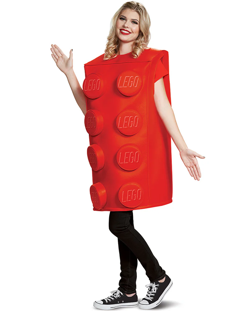 Lego Red Brick Adult Costume - Image 3