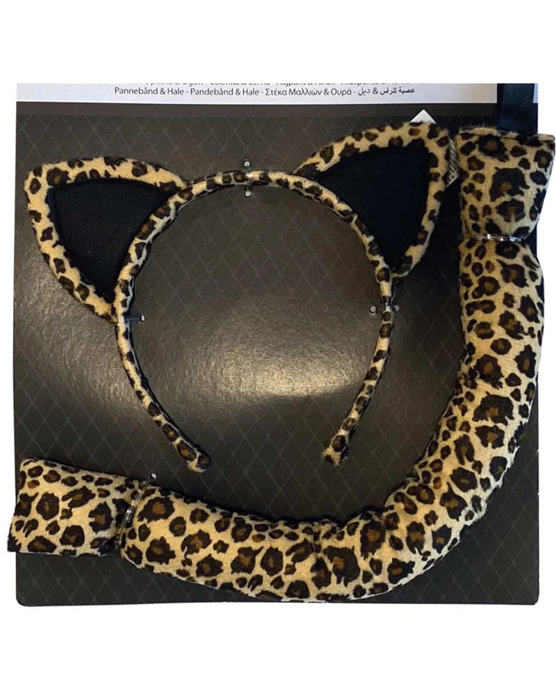 Leopard Headband and Tail Set - Image 2