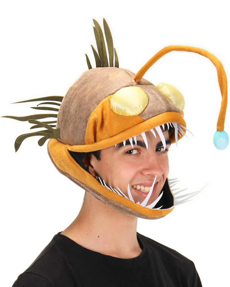 Light Up Anglerfish Jawsome Adults and Kids Deluxe Hat - Image 2